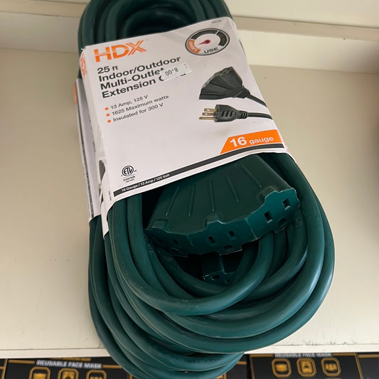 HDX 25ft extension cord